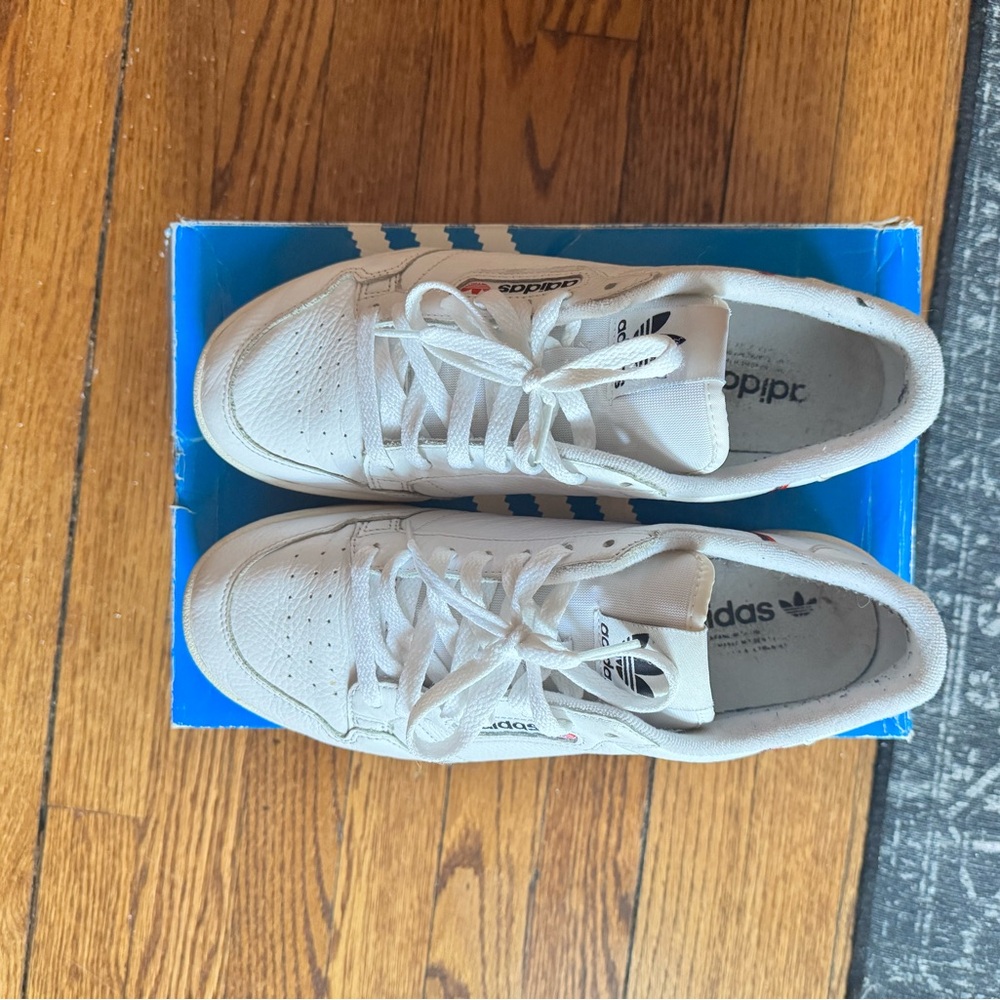 Adidas Continental White Sneakers Sz 10
